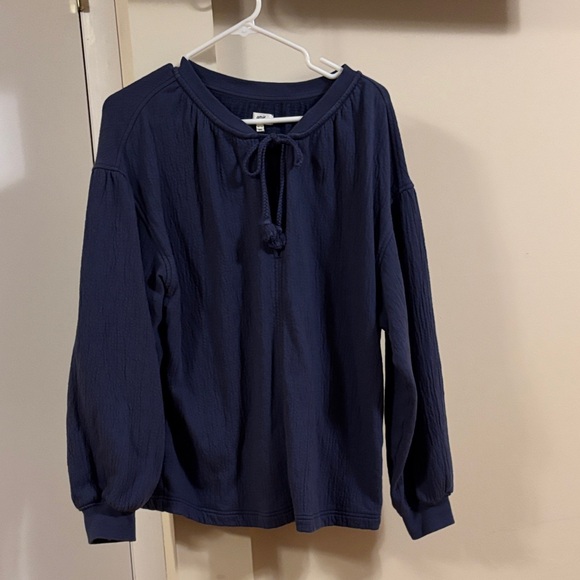 Aerie Deep Blue easy street sweatshirt - Picture 2 of 7